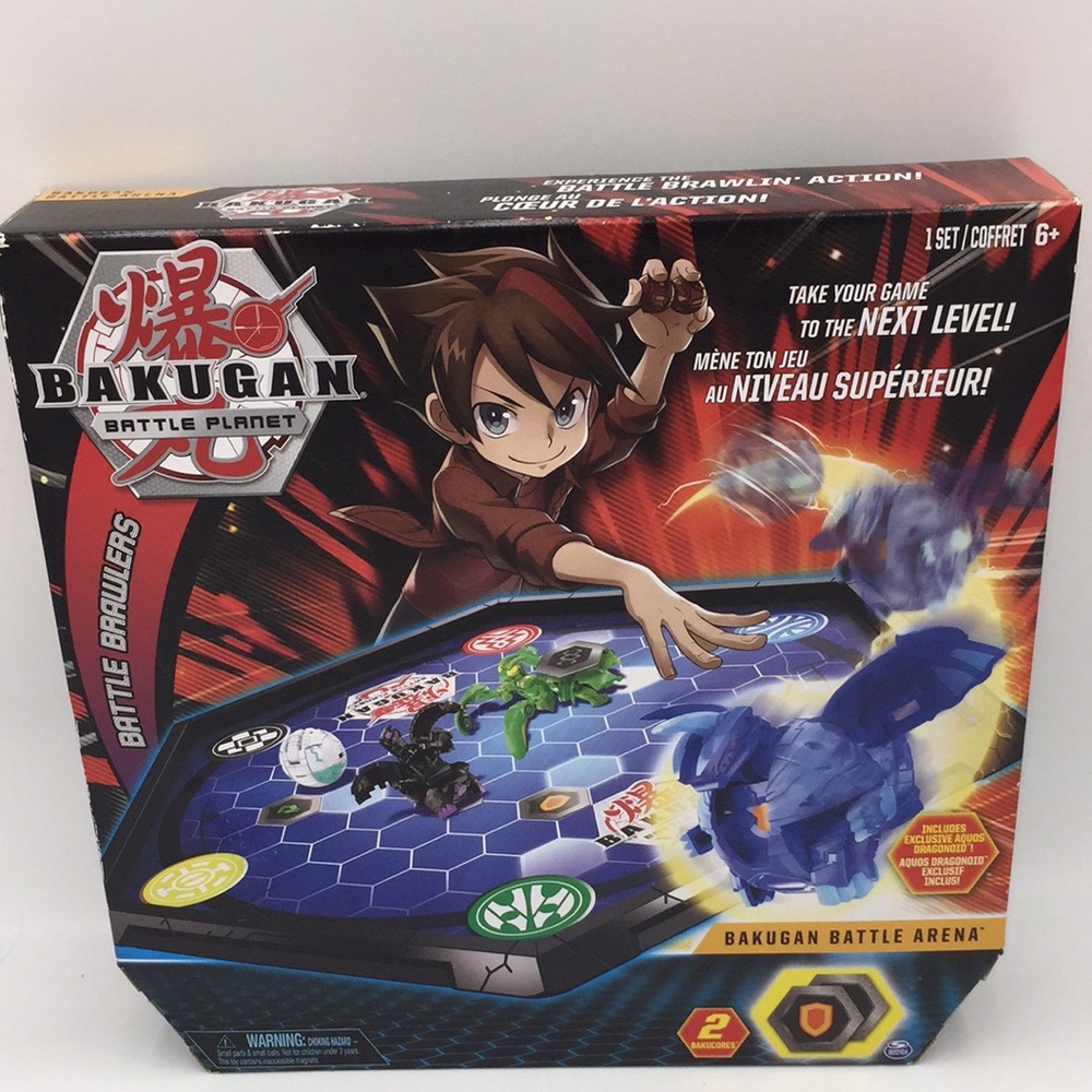 Bakugan Battle Planet Arena Game Board with Exclusive Aquos Dragonoid